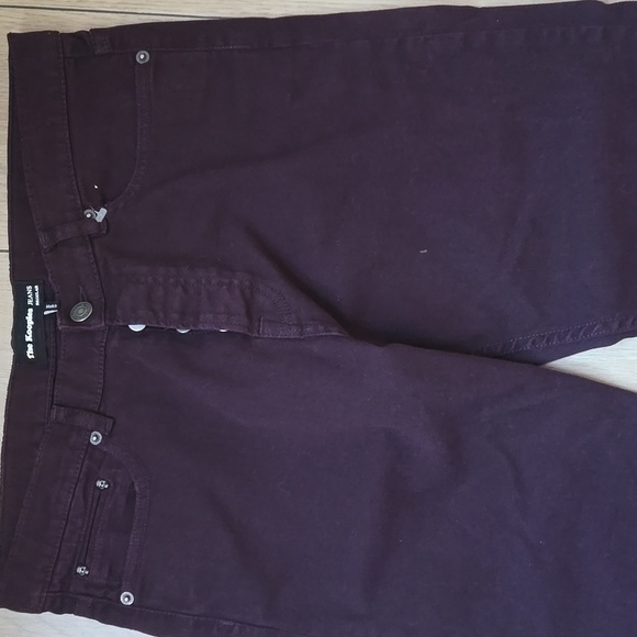 NWOT The Kooples Slim Jeans in Burgundy  Sz 31 - Picture 2 of 10